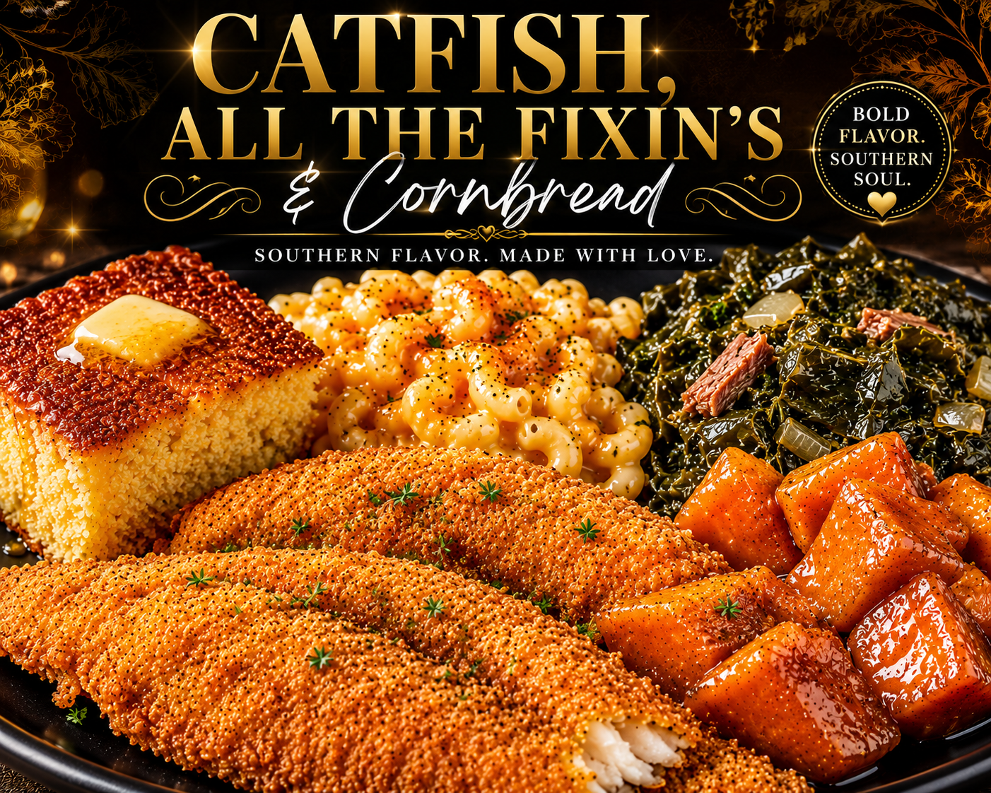 Southern Fried Catfish Plate Deluxe